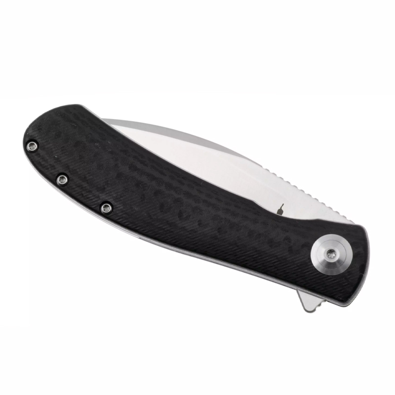 Trollsky Knives Mandu Evo MTE013 Satin MagnaCut, Black CarbonTex G10, pocket knife, Michael Trollsky design 3
