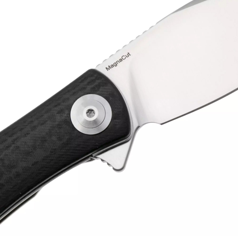 Trollsky Knives Mandu Evo MTE013 Satin MagnaCut, Black CarbonTex G10, pocket knife, Michael Trollsky design 4