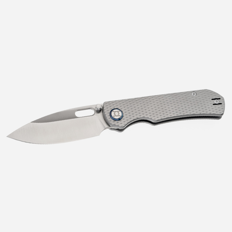 Нож KUNWU Verta Excalibur Elmax Titanium Diamond Texture Satin