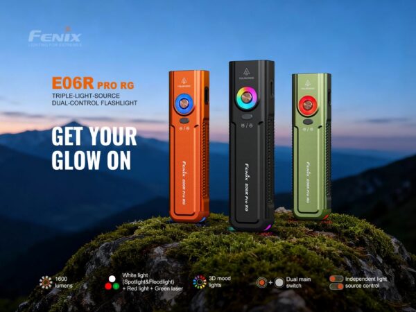 Fenix E06R Pro RG LED Rechargeable Torch, 3200 lumens, orange » Arms-Bg Оръжеен Магазин
