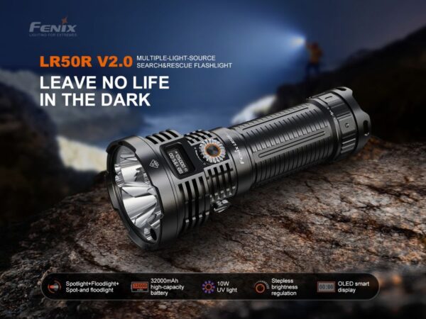 Заряден фенер Фенер Fenix LR50R V2.0 18,000 лумена 846 м » Arms-Bg Оръжеен Магазин