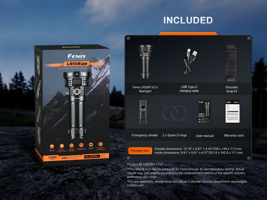 Фенер Fenix LR50R V2.0 35