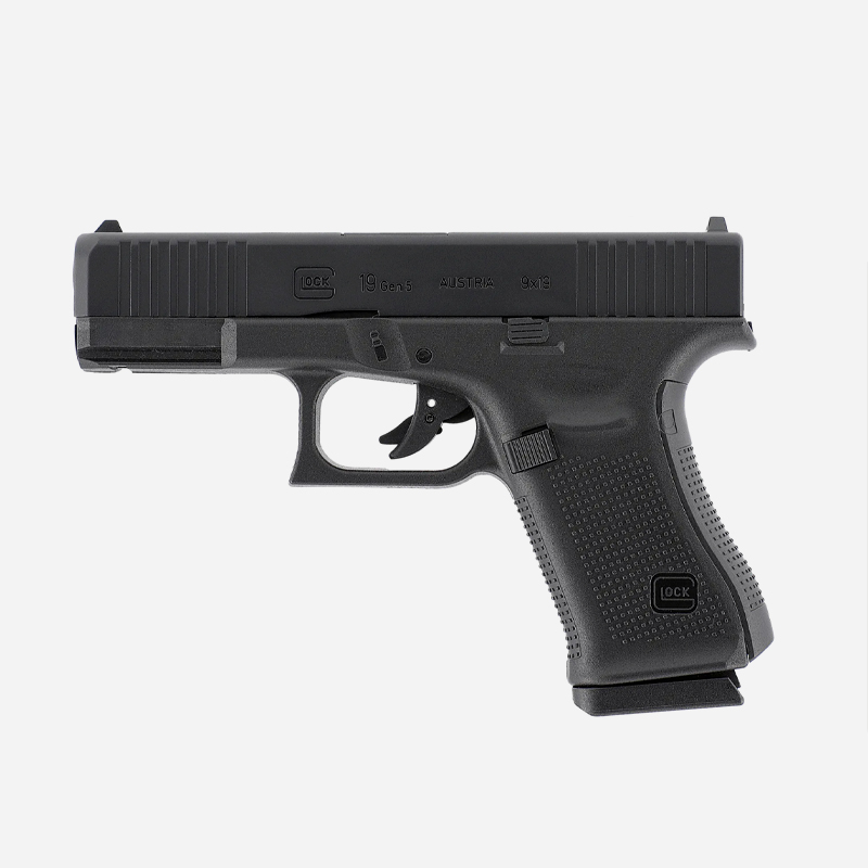 GLOCK 19 Gen5 (CO₂) airsoft pistol, 6mm BBs » Arms-Bg Оръжеен Магазин