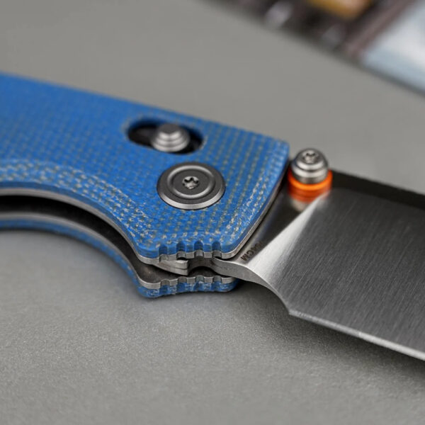 Нож Vosteed Porcupine ModSwap 154CM Micarta Blue-Satin » Arms-Bg Оръжеен Магазин