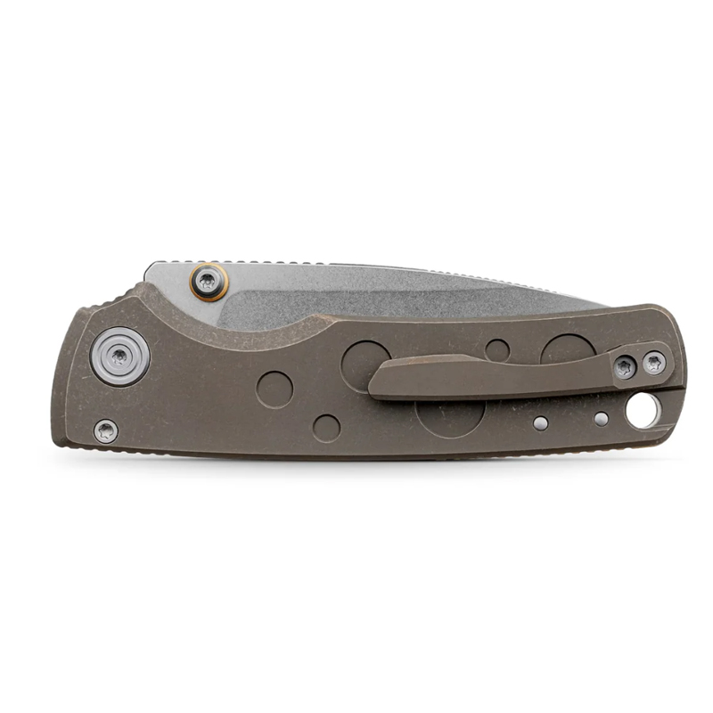 Нож Vosteed Porcupine TiSlim S90V Titanium Brasswash