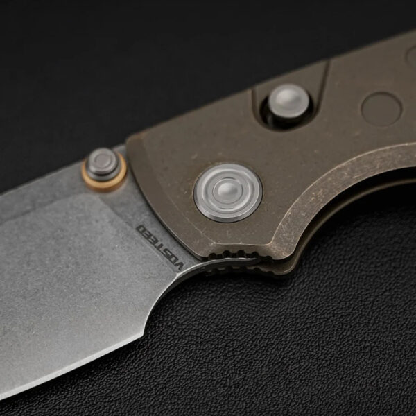 Нож Vosteed Porcupine TiSlim S90V Titanium Brasswash » Arms-Bg Оръжеен Магазин