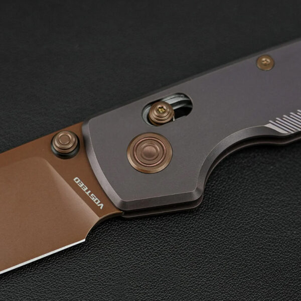 Нож Vosteed Raccoon TiSlim 154CM Titanium Purple-Copper » Arms-Bg Оръжеен Магазин
