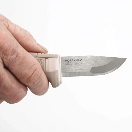 Mora Amberg Compact (S) Knife, 12C27 Steel, TPE, Sandy Shores » Arms-Bg Оръжеен Магазин