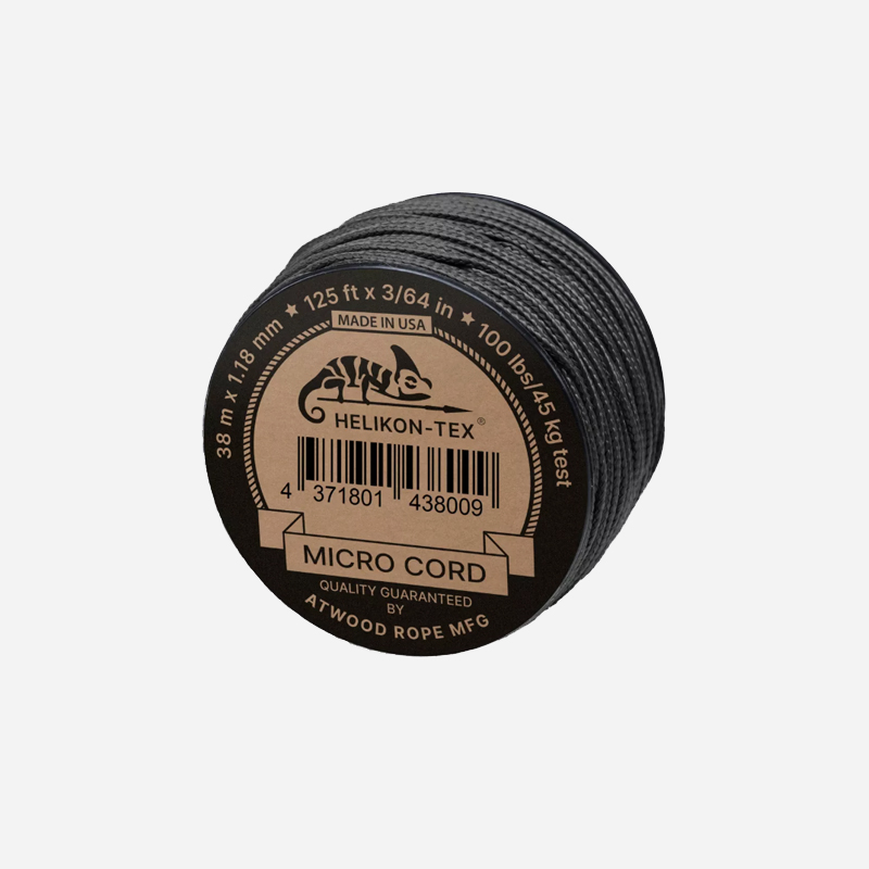 Микро корда Helikon-tex Micro Cord Black 38м Микро корда Helikon-tex Micro Cord Black 38м