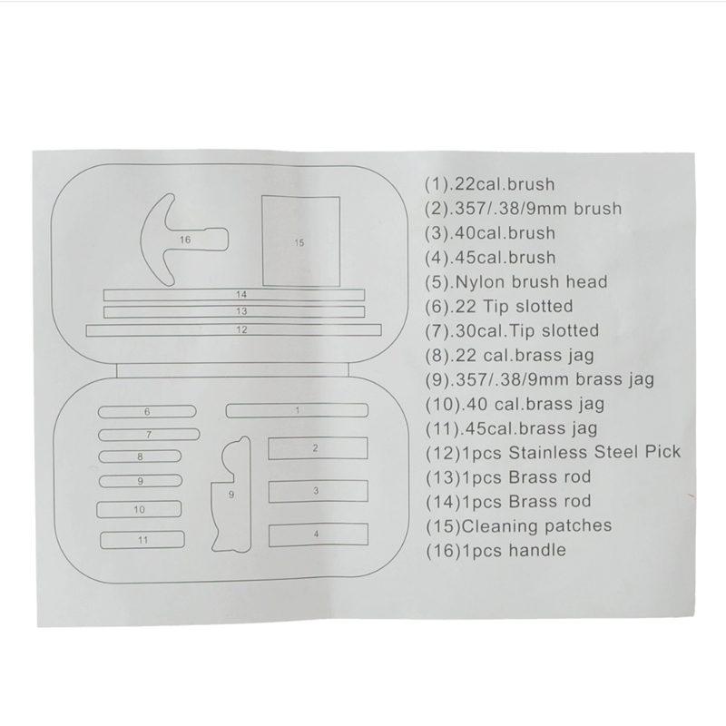 RGun gun cleaning brush set 16 pcs 3