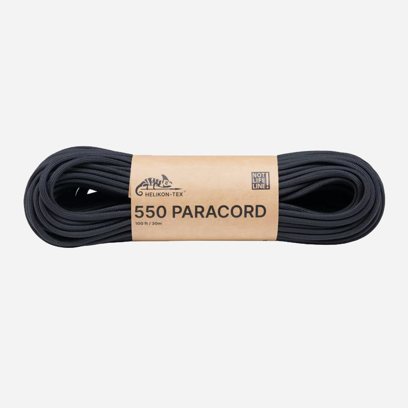 Паракорд Helikon-tex 550 Paracord Black 30м » Arms-Bg Оръжеен Магазин