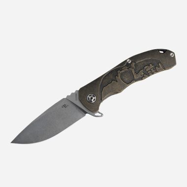 Нож CH KNIVES 3504 M390 Titanium Bronze