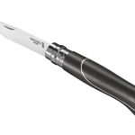 Opinel knife N°08 Ellipse stainless steel, ebony wood handle