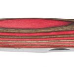 Opinel knife No 08 stainless steel, handle birch laminated red
