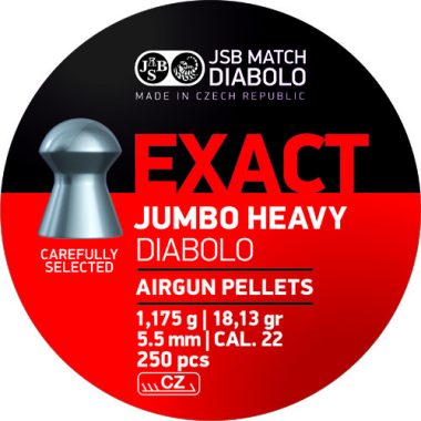 Чашки JSB Diabolo Exact Jumbo Heavy 5.52 мм 250 бр- Pellet JSB