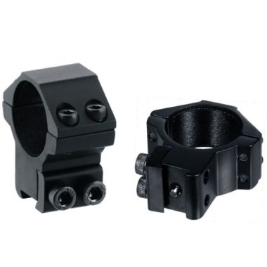 Скоби Leapers за оптика 30мм и база 11мм, Средни, 4 Винта
