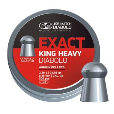 Чашки JSB Diabolo Exact King Heavy 6.35мм 150бр 2.2гр