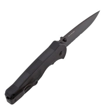 Нож SOG FLASH II DROP POINT BLACK TINI SERRATED
