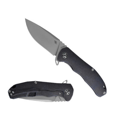 CH KNIVES 3504 S35VN Titanium Black Knife