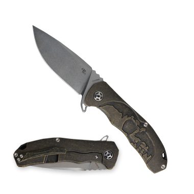 Нож CH KNIVES 3504 M390 Titanium Bronze