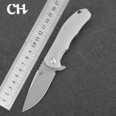 CH KNIVES 3504S – SL D2 Titanium Grey Knife