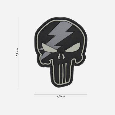 Пач 3D PVC Punisher thunder grey #12057
