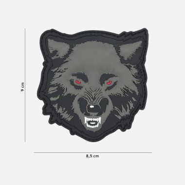 Пач 3D PVC Wolf grey #11138