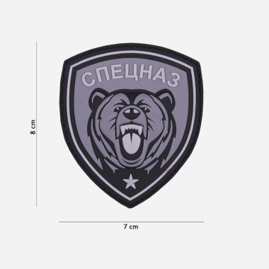 Пач 3D PVC Spetsnaz bear grey #9068
