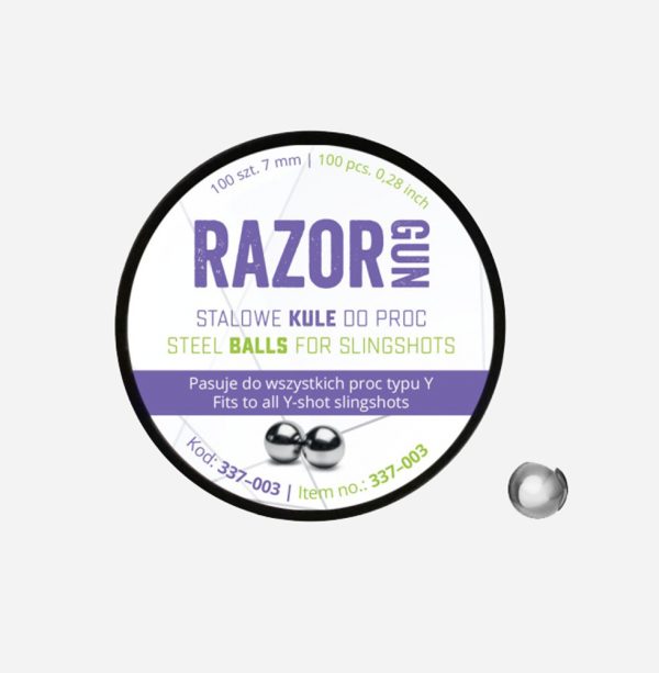 Стоманени сачми за прашкa RazorGun 7 мм 100 бр.