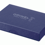 Opinel knife No 08 stainless steel, handle birch laminated red