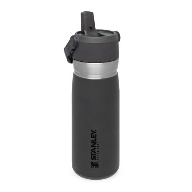 Термо бутилка с вградена сламка Stanley IceFlow™  Flip Straw Water Bottle 0.65L / 22OZ Charcoal