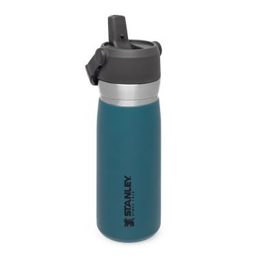 Термо бутилка с вградена сламка Stanley IceFlow™  Flip Straw Water Bottle 0.65L / 22OZ Lagoon