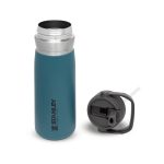 Термо бутилка с вградена сламка Stanley IceFlow™  Flip Straw Water Bottle 0.65L / 22OZ Lagoon