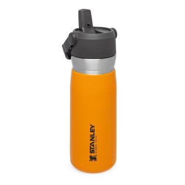 Термо бутилка с вградена сламка Stanley IceFlow™  Flip Straw Water Bottle 0.65L / 22OZ Saffron