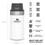 Термо чаша за път Stanley Trigger Action Travel Mug 0.25L / 8.5OZ Polar – Leakproof