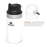 Термо чаша за път Stanley Trigger Action Travel Mug 0.25L / 8.5OZ Polar – Leakproof