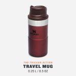 Термо чаша за път Stanley Trigger Action Travel Mug 0.25L / 8.5OZ Wine – Leakproof