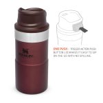 Термо чаша за път Stanley Trigger Action Travel Mug 0.25L / 8.5OZ Wine – Leakproof