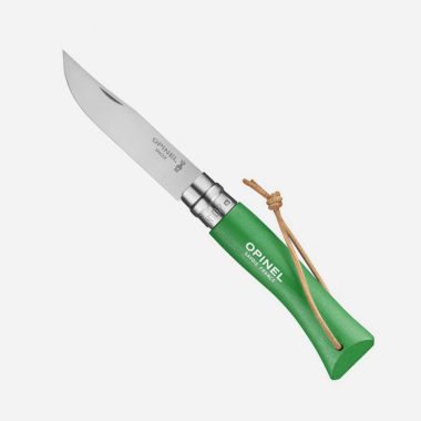 Нож Opinel No 7 неръждаема стомана с зелена дръжка