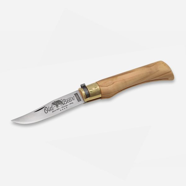 Knife Old Bear L Olive Carbon