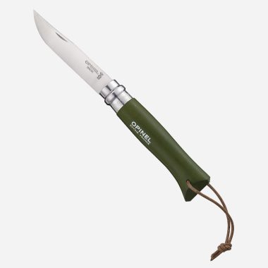 Нож Opinel No 8 неръждаема стомана цвят каки