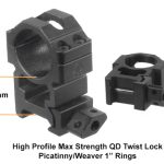Leapers 3-9×40 1″ Hunter UTG AO Mil-dot Riflescope with 22mm Mount 36 colours