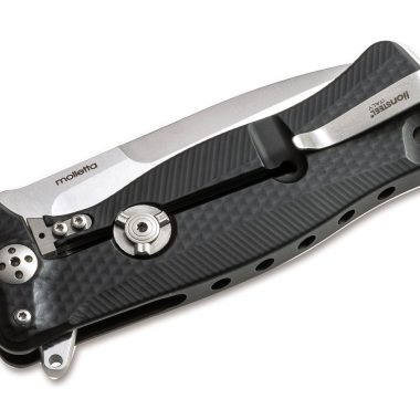 LionSteel SR-22 Aluminium Black Sleipner Knife