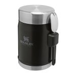 Термос за храна Stanley Classic Legendary Food Jar 0.4L / 14 OZ Matte Black Pebble with spork