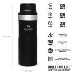 Термо чаша за път Stanley Trigger Action Travel Mug 0.35L / 12OZ Matte Black за път Stanley Trigger Action Travel Mug 0.35L / 12OZ Matte Black