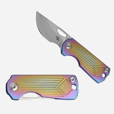 CH KNIVES Toad D2 Titanium Colorful Knife